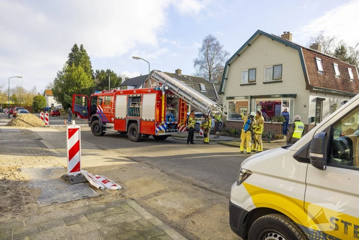 Straat afgesloten vanwege gaslekkage