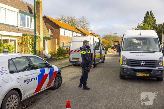 Straat afgesloten vanwege gaslekkage