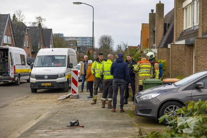 Straat afgesloten vanwege gaslekkage