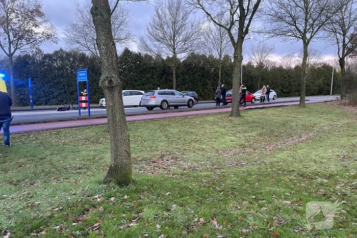 Fietser gewond bij aanrijding met auto