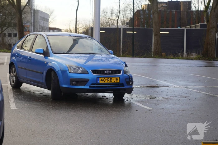 Gewonden door spekgladde parkeerplaats