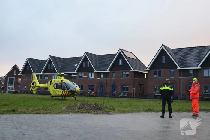 Traumahelikopter landt voor incident