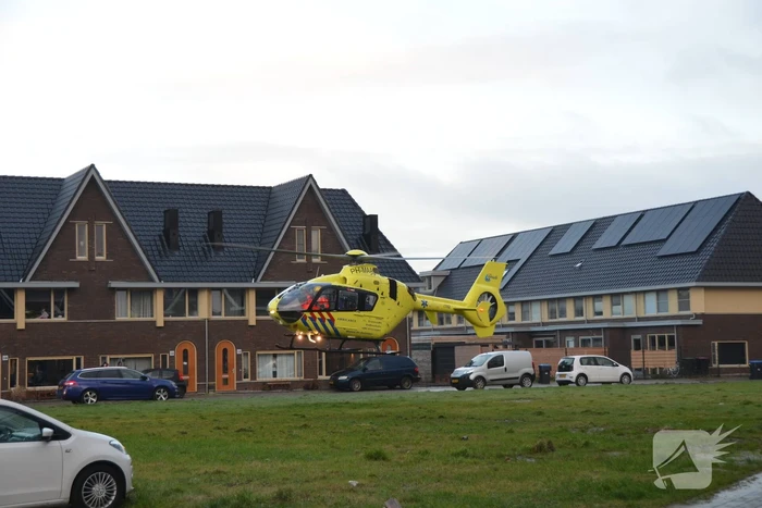 Traumahelikopter landt voor incident