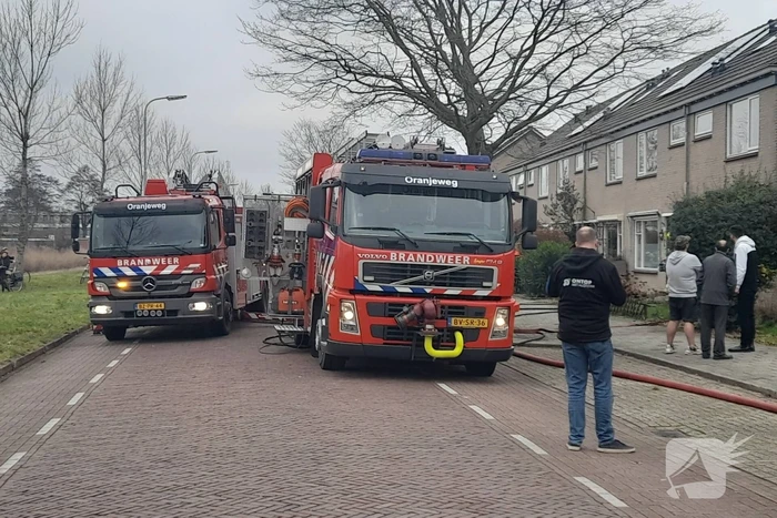 Uitslaande brand in woning