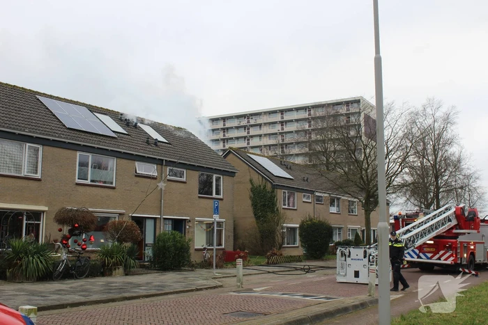 Uitslaande brand in woning