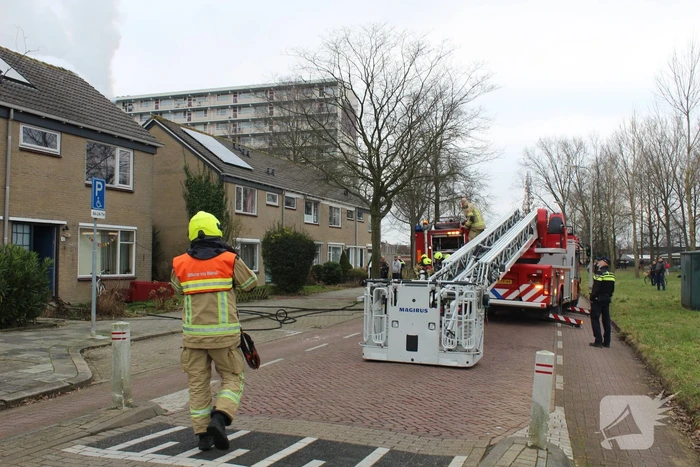 Uitslaande brand in woning