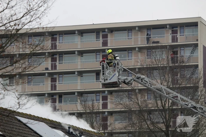 Uitslaande brand in woning