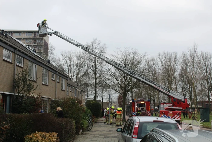 Uitslaande brand in woning