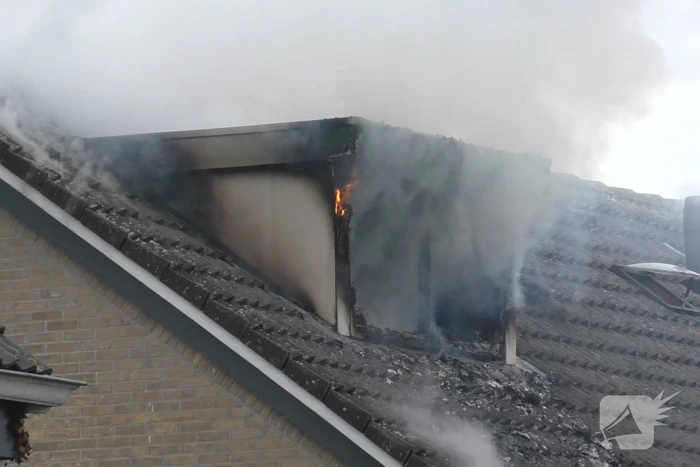 Uitslaande brand in woning