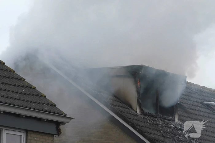 Uitslaande brand in woning