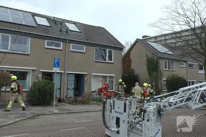Uitslaande brand in woning