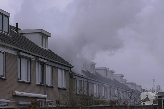 Uitslaande brand in woning