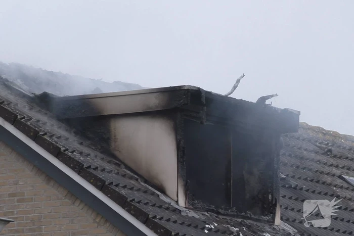 Uitslaande brand in woning
