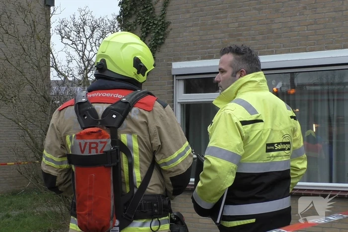 Uitslaande brand in woning