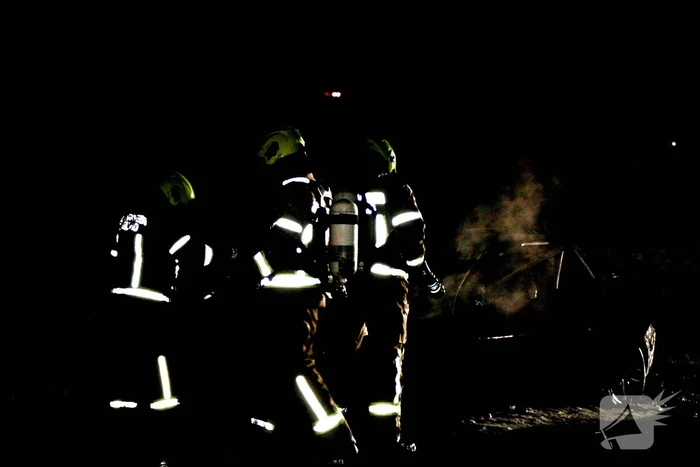 Auto verwoest door brand