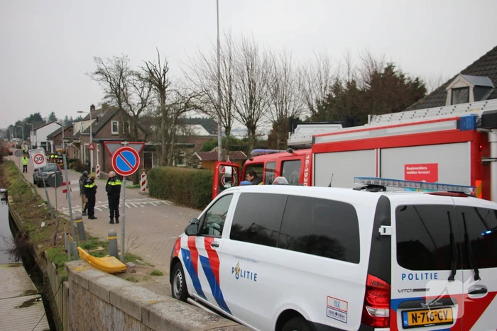 Gasleiding geraakt bij graafwerkzaamheden