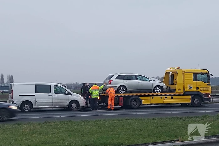 Schade bij ongeval op snelweg