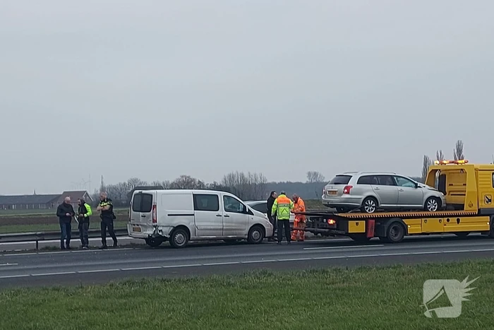Schade bij ongeval op snelweg