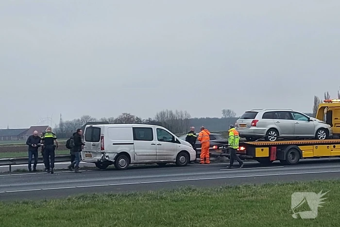 Schade bij ongeval op snelweg