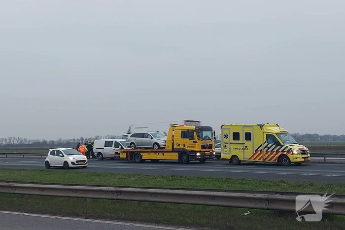 Schade bij ongeval op snelweg
