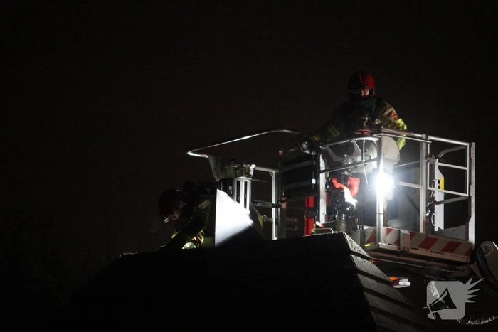 Schoorsteen geveegd na brand