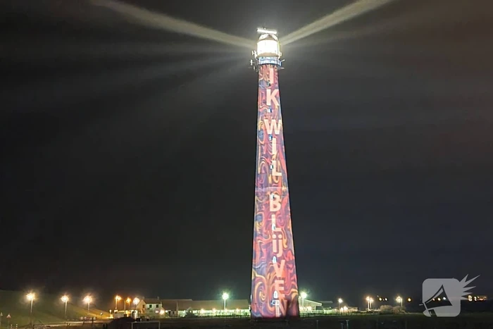 Vuurtoren geprojecteerd als actie tegen sloop