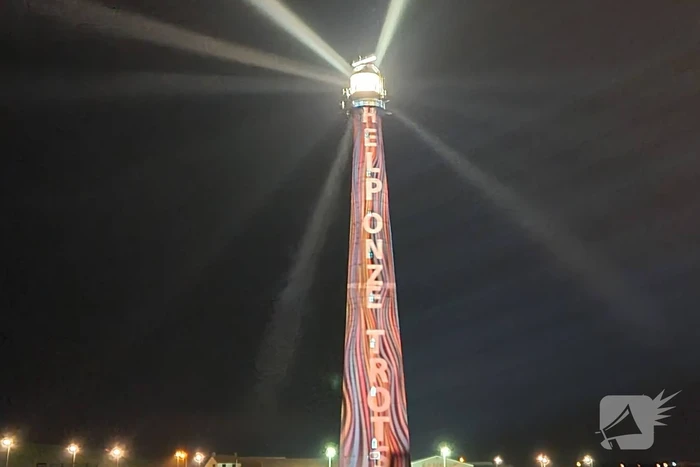 Vuurtoren geprojecteerd als actie tegen sloop