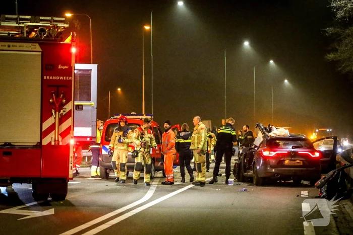 Gewonde bij ongeval tussen meerdere voertuigen