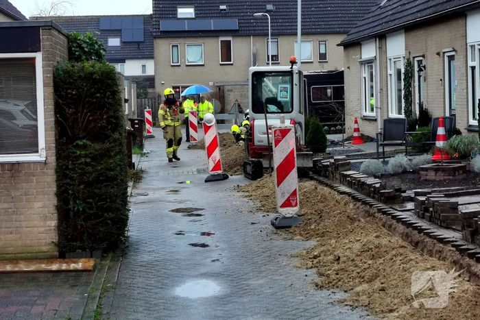 Gasleiding geraakt bij aanleggen glasvezel