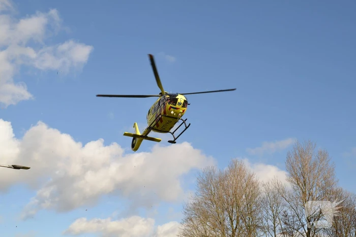 Traumahelikopter trekt veel bekijks