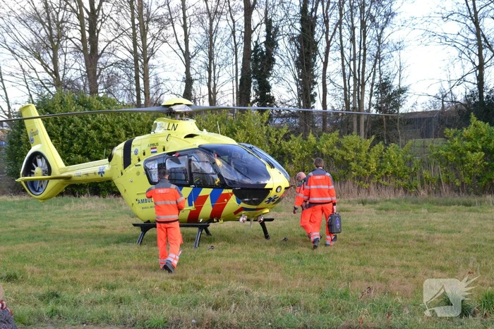 Traumahelikopter trekt veel bekijks