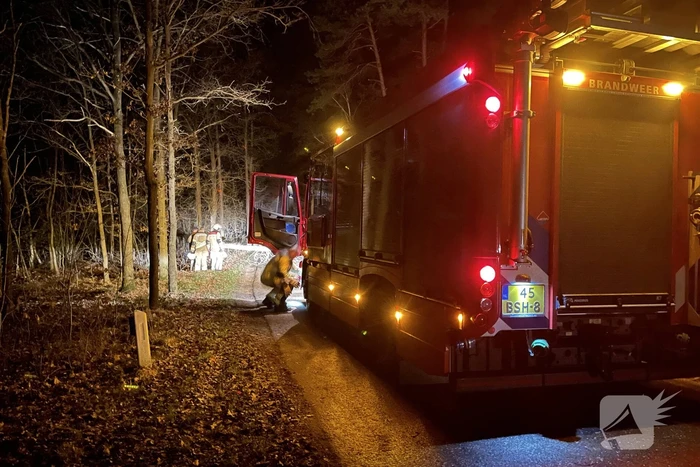 Gevaarlijke boom over de weg verwijderd