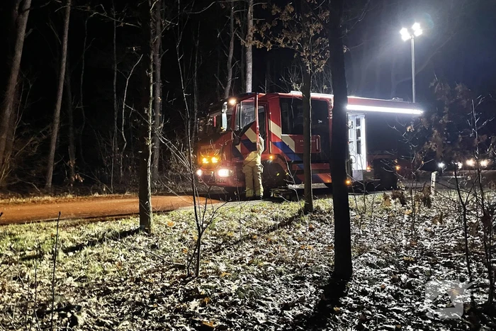 Gevaarlijke boom over de weg verwijderd