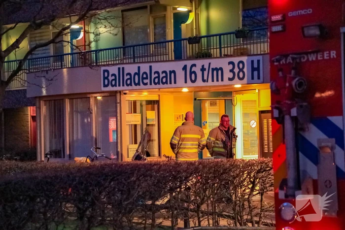 Brand op derde verdieping van flat