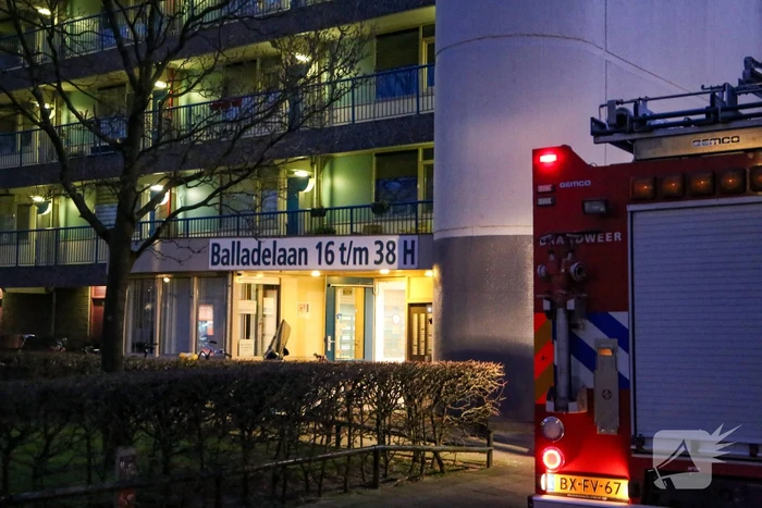 Brand op derde verdieping van flat