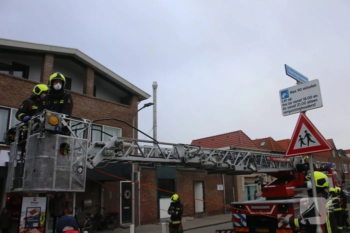 Schoorsteen dreigt om te waaien