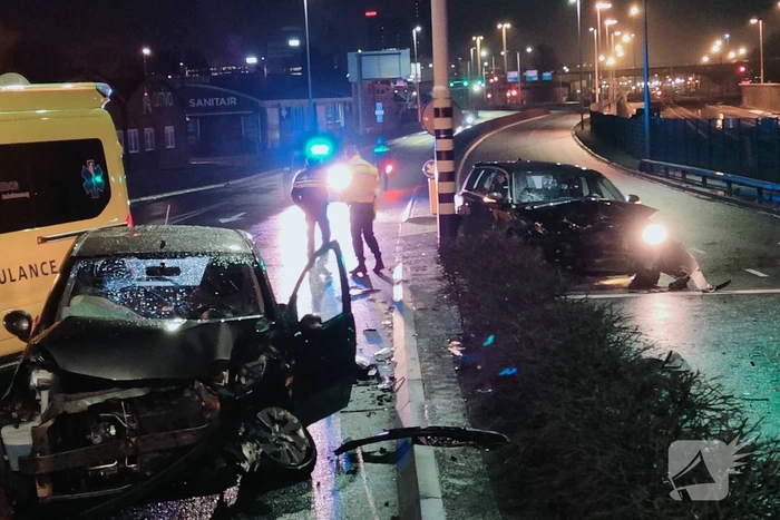Veel schade bij verkeersongeval