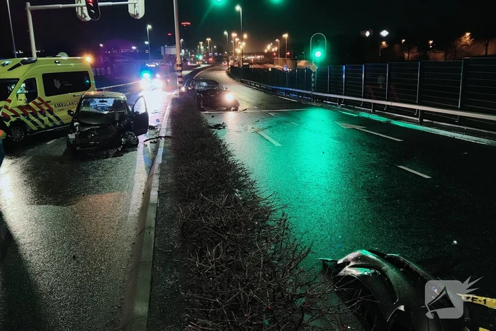 Veel schade bij verkeersongeval