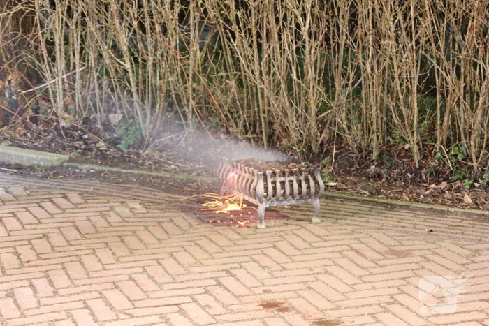 Brand in schoorsteen van woning