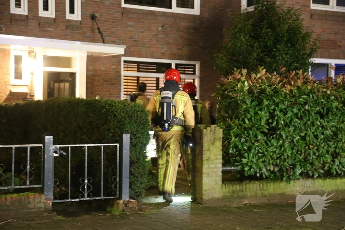 Brand in schoorsteen van woning