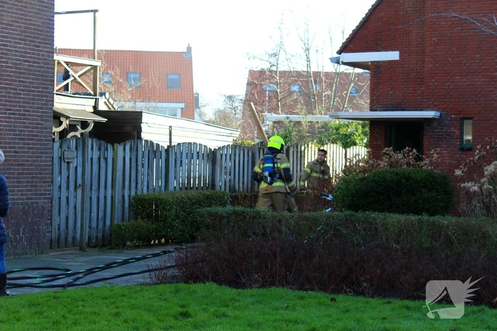 Brand in schuur snel geblust