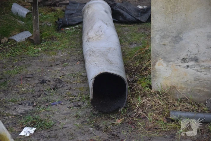 Veel rook bij brand in plastic buis