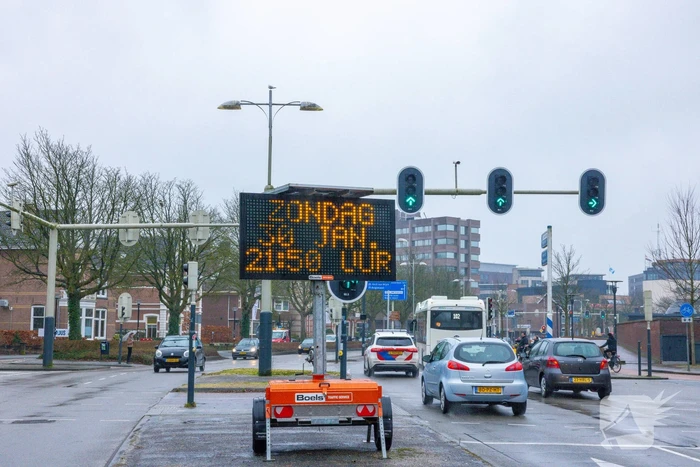 Tekstkarren geplaatst na ernstig ongeval