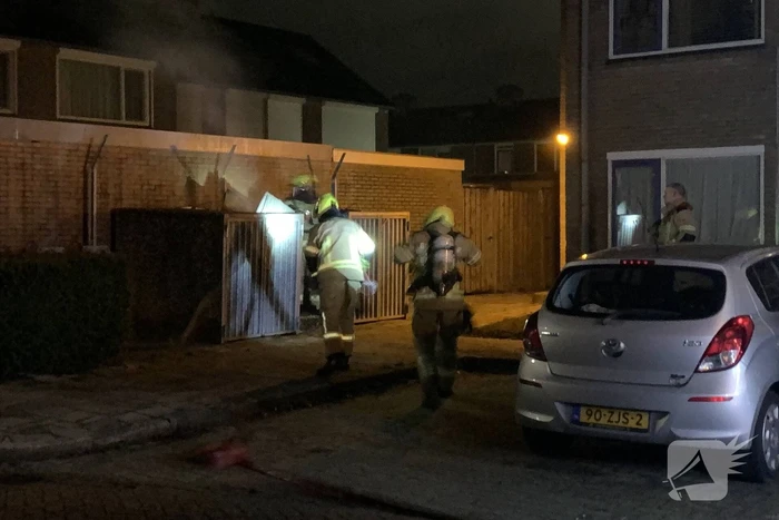 Rookontwikkeling bij brand in container
