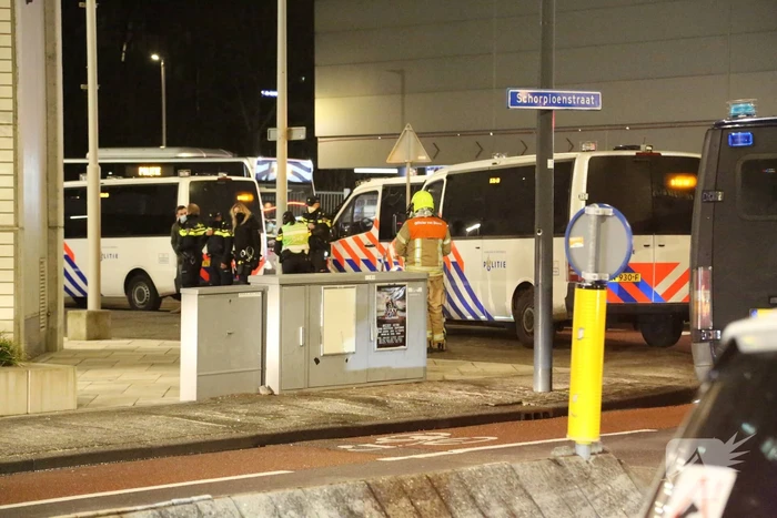Hulpdiensten ingezet bij gekraakt kantoorpand
