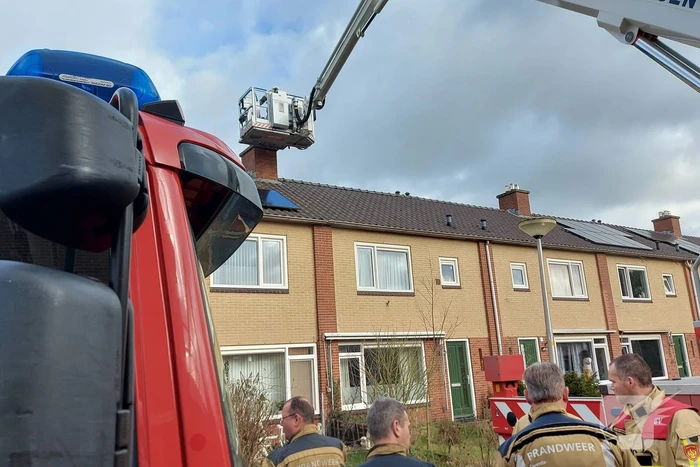 Brandweer ingezet voor brand in schoorsteen