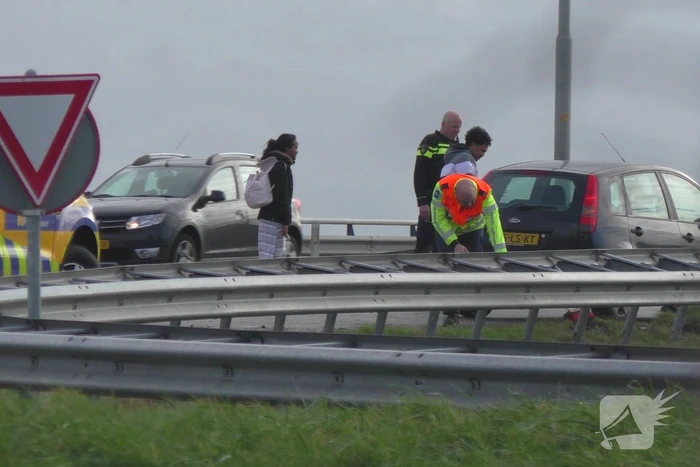 Veel schade na botsing
