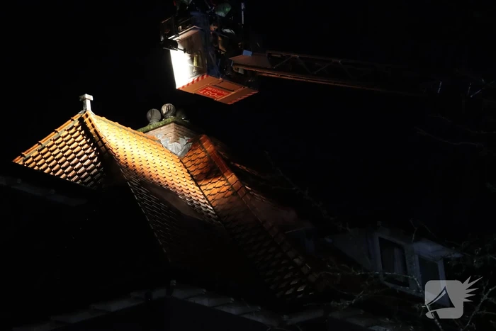 Rookontwikkeling bij brand in schoorsteen