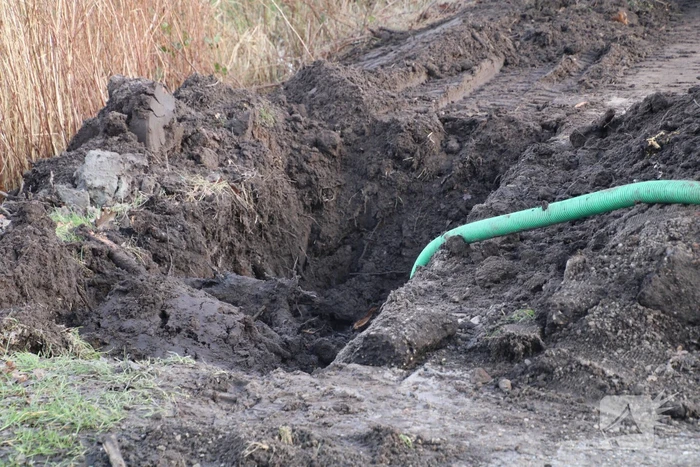 Weg afgesloten vanwege waterlekkage