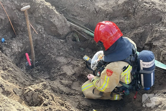 Gasleiding geraakt tijdens graafwerkzaamheden